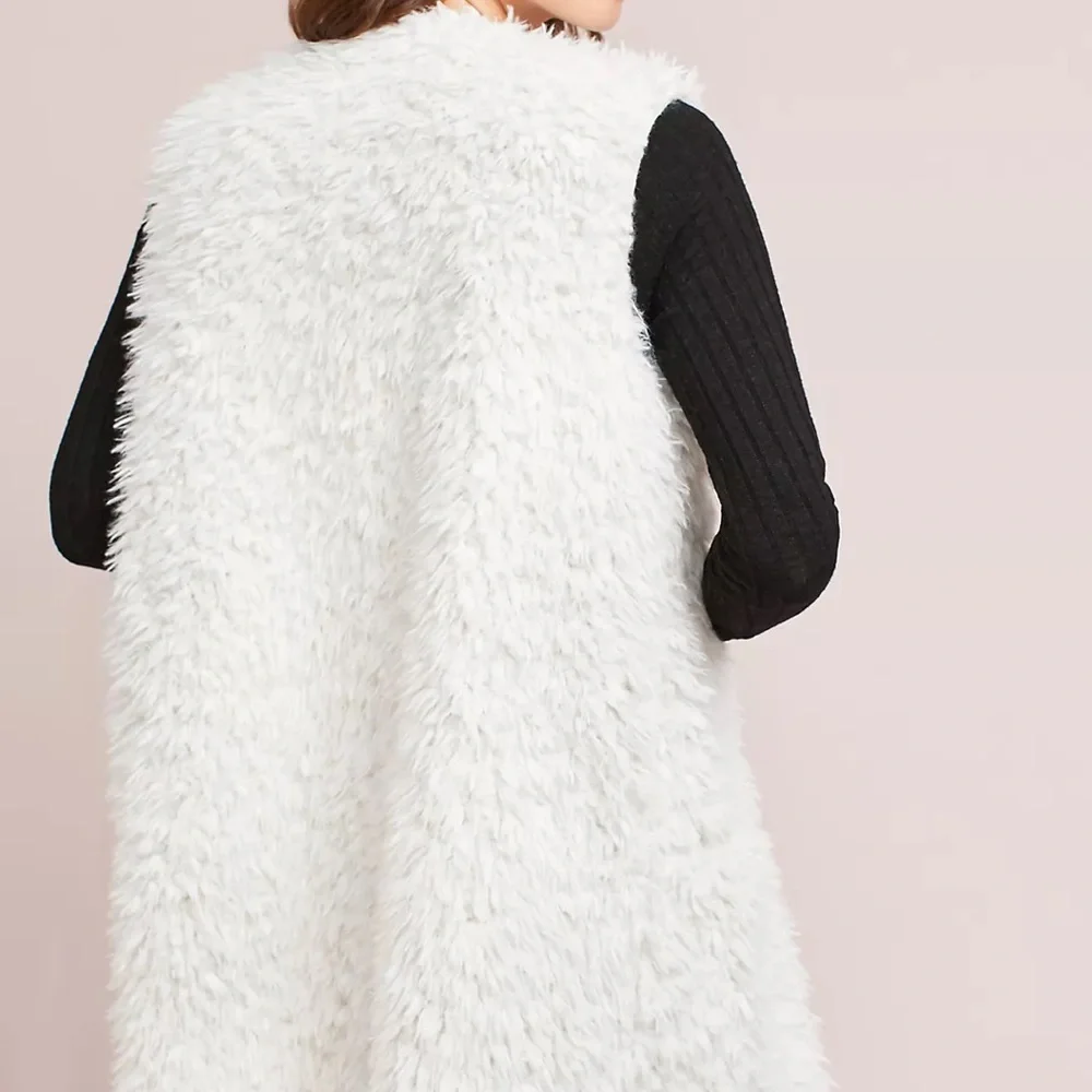 Michael Stars Faux Fur Reversible Vest - Picture 4 of 5